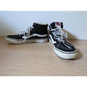 VANS Hi Black White Lace Up Skate Shoes Men Size 5.5 / Women’s 7.0